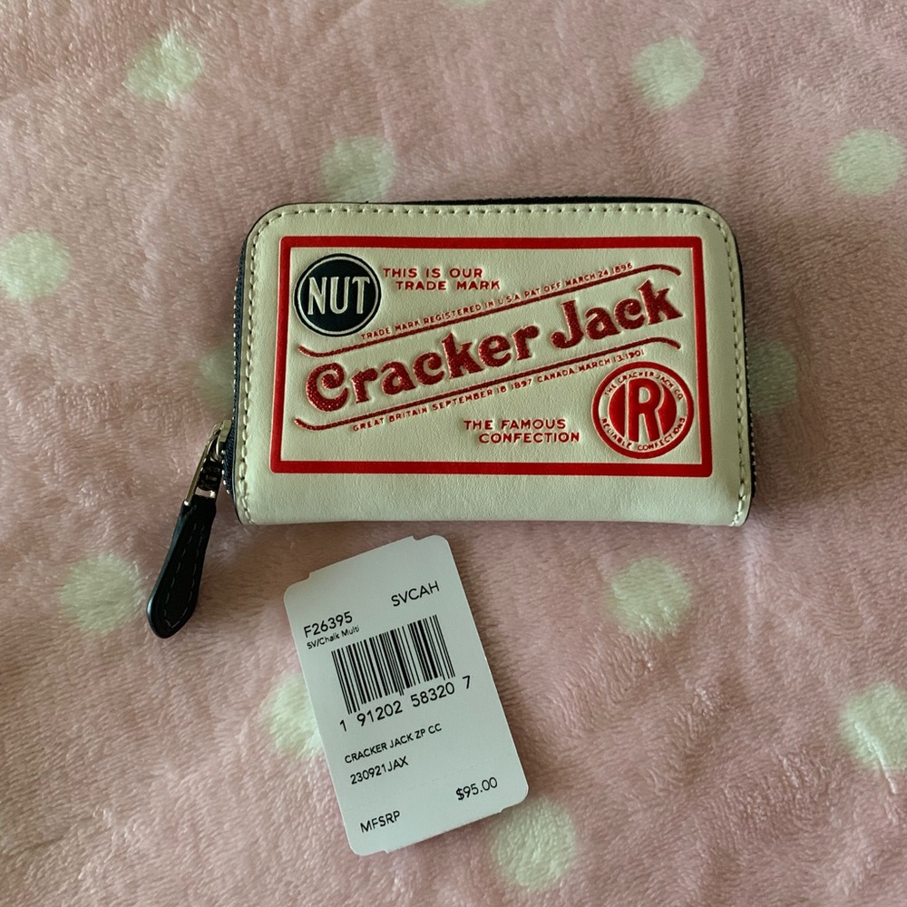 Coach cracker jacks zip card holder